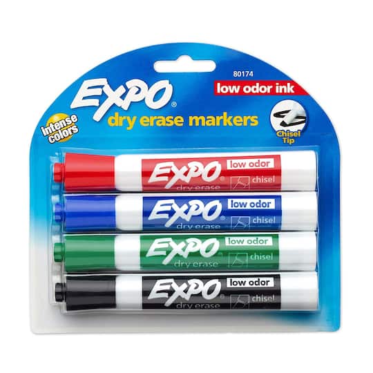 12 Packs: 4 ct. (48 total) Expo&#xAE; Chisel Tip Dry Erase Marker Set